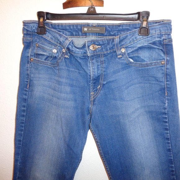 Levi's Junior's Superlow Bootcut Jeans Size  11 M - Picture 6 of 11